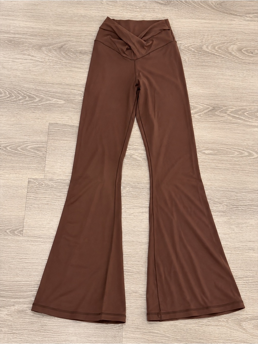 OFFLINE by Aerie Brown Crossover Flare Leggings XS